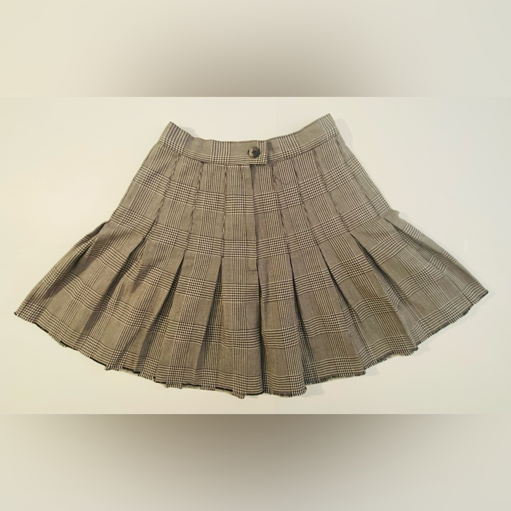 Classic Plaid Pleated Skirt